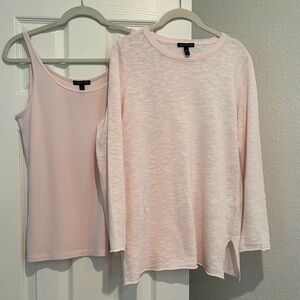 Eileen Fisher Light Pink Crew Neck Sweater